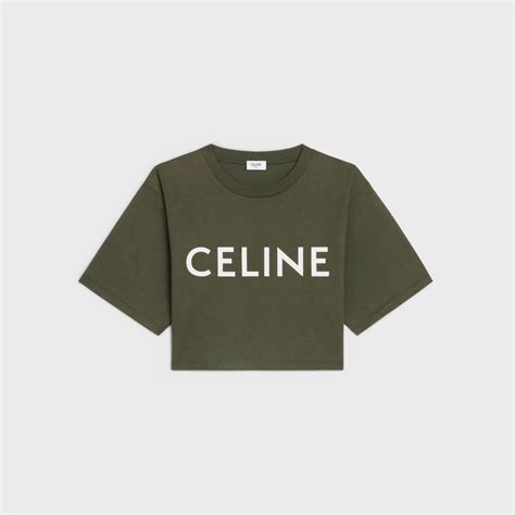 celine cropped tshirt|CROPPED CELINE T.